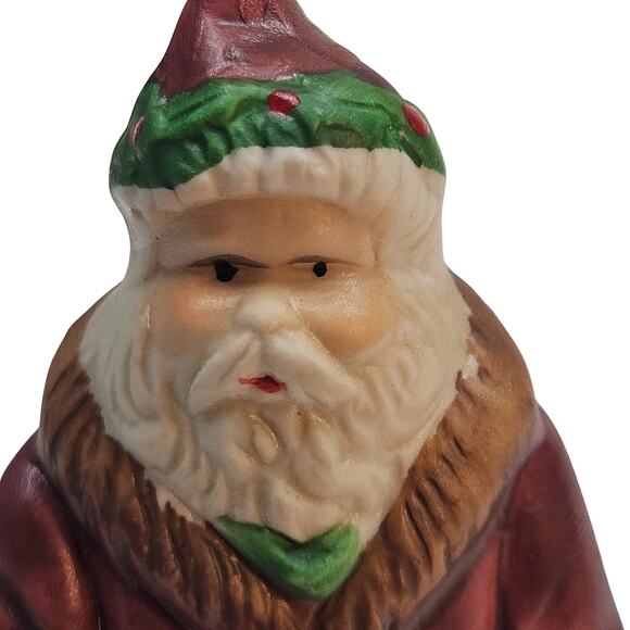 Vintage Santa Ceramic Hand Painted Figurine Santa 1900 RSVP Plus Pomotions #9902 - Picture 2 of 7